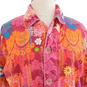 Tepper Jackson boho bold print pajama top size small